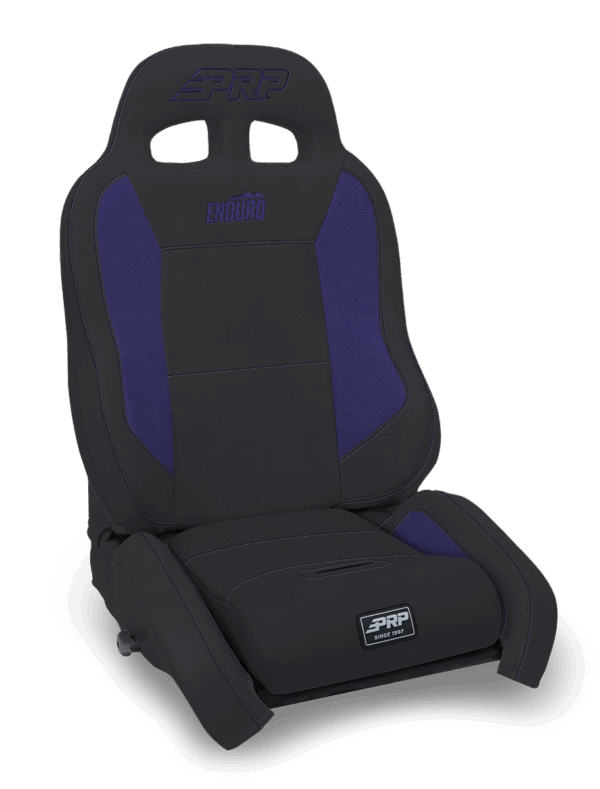 EnduroCrawl Reclining Suspension Seat, Black & Purple Vinyl, Driver