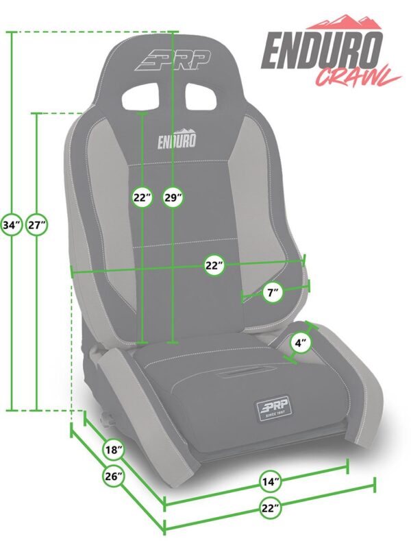 EnduroCrawl Reclining Suspension Seat, Driver