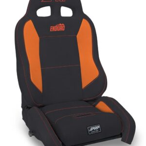 EnduroCrawl Reclining Suspension Seat, Black & Orange Vinyl, Passenger