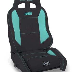 EnduroCrawl Reclining Suspension Seat, Black & Teal Vinyl, Passenger