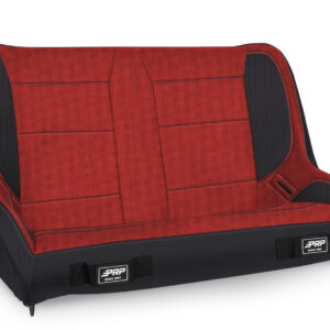 Elite Series Rear Bench for Jeep Wrangler TJ, LJ, JK; Red