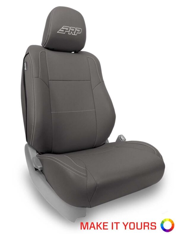 Front Seat Covers for '12-'15 Toyota Tacoma; TRD & Sport Edition (Pair) - Custom