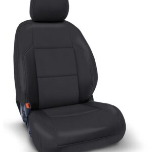 Front Seat Covers for 2016-2023 Toyota Tacoma with Manual Seat Adjusters (Pair) - All Black