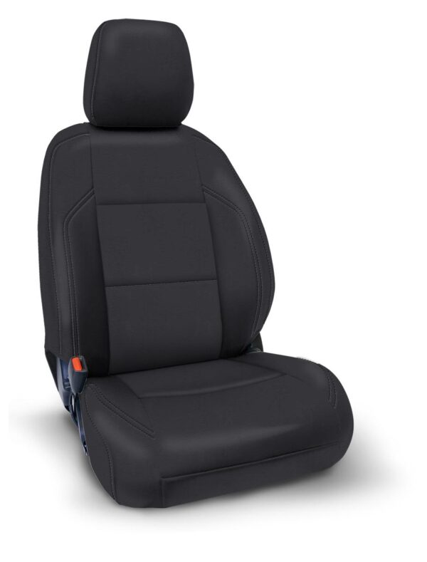Front Seat Covers for 2016-2023 Toyota Tacoma with Manual Seat Adjusters (Pair) - All Black