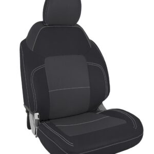 Front Seat Covers for 2021+ Ford Bronco, 2 Door - Black and Grey