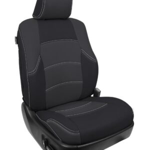 Front Seat Covers for 2011-2024  Toyota 4Runner (Pair) - Black and Grey