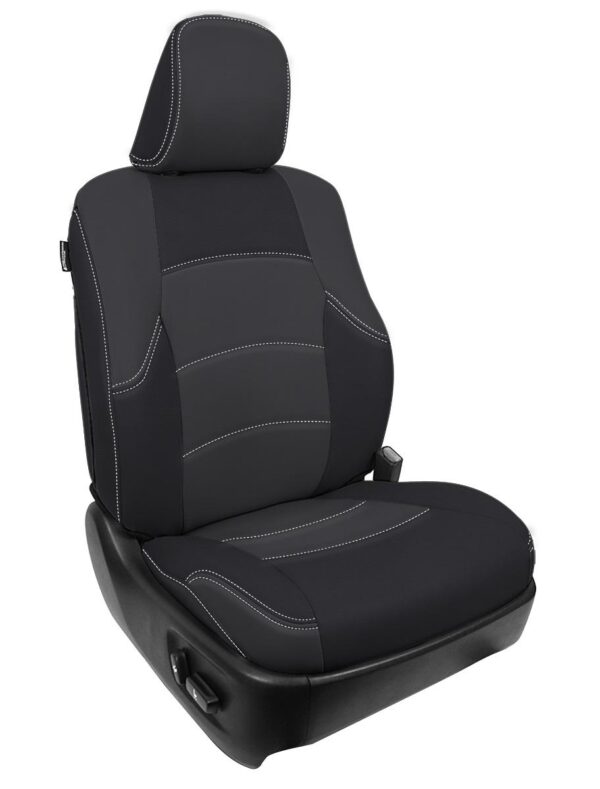 Front Seat Covers for 2011-2024  Toyota 4Runner (Pair) - Black and Grey
