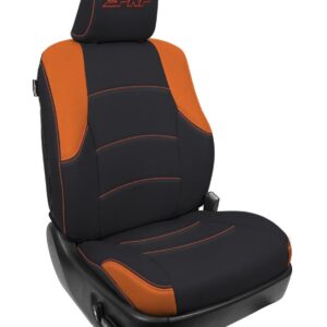 Front Seat Covers for 2011-2024 Toyota 4Runner (Pair) - Black and Orange