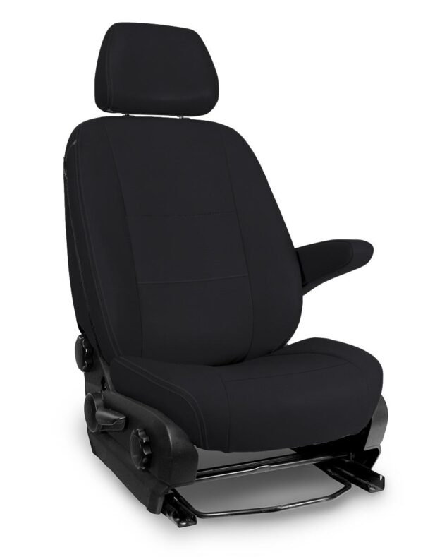 Front Seat Covers for 2006-2018 Mercedes Sprinter Van (Pair) - All Black