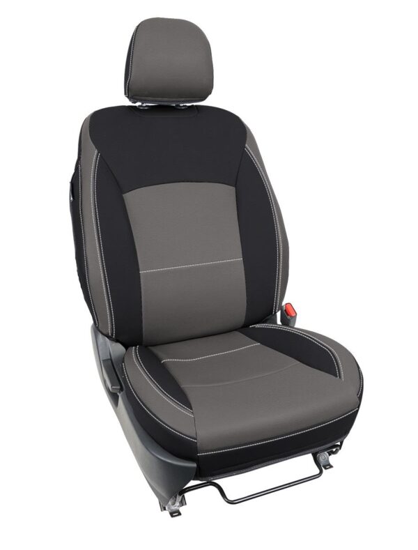 Front Seat Covers for 2015-2020 Subaru Outback (Pair) - Black and Grey