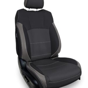 Front Seat Covers for 2021+ Subaru Outback (Pair) - Black and Grey