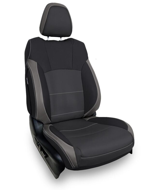 Front Seat Covers for 2021+ Subaru Outback (Pair) - Black and Grey