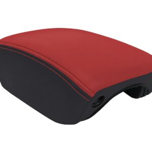 Center Console Cover for 2018+ Jeep Wrangler JL and Jeep Gladiator JT - Black and red