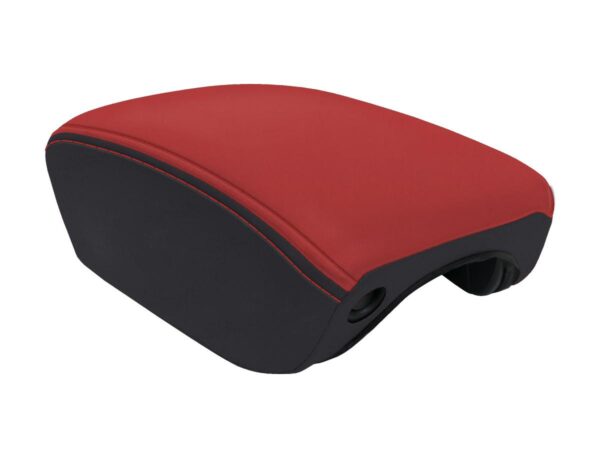 Center Console Cover for 2018+ Jeep Wrangler JL and Jeep Gladiator JT - Black and red