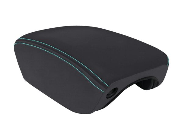 Center Console Cover for 2018+ Jeep Wrangler JL and Jeep Gladiator JT - Black and Teal