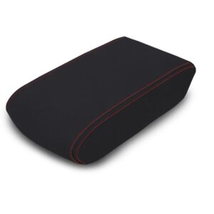 Center Console Cover for 2011-2024 Toyota 4Runner - Black with Red Stitching