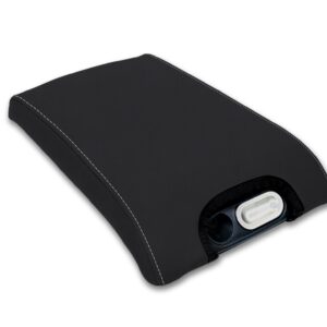 Center Console Cover for 2010-14 Ford Raptor - Black with Silver Stitch