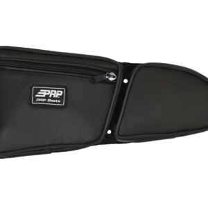 Front Door Bag with Knee Pad for Polaris RZR, Driver Side, Black