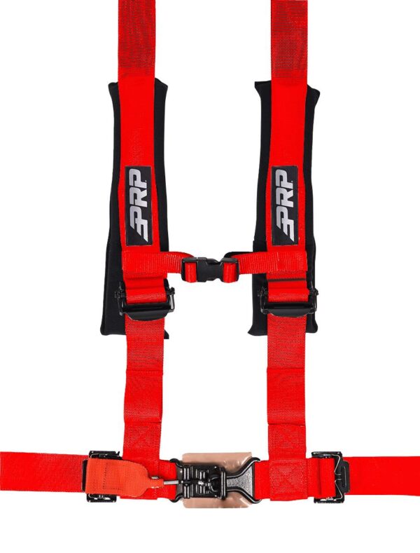 4.2 Harness with Latch and Link Lap Belt, Red