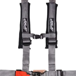 4.2 Harness with Latch and Link Lap Belt, Silver