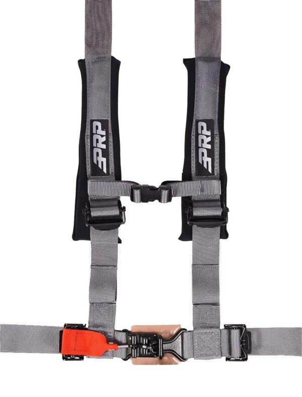 4.2 Harness with Latch and Link Lap Belt, Silver