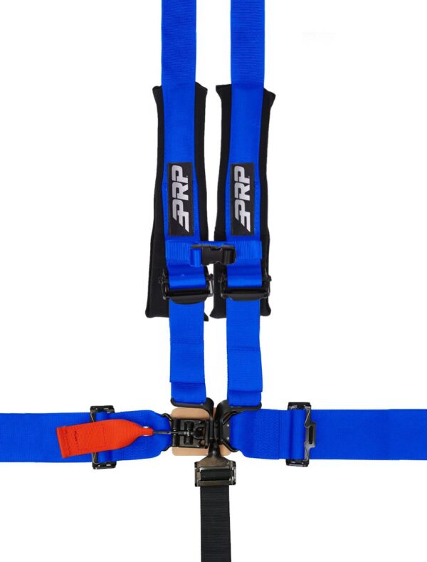 5.2 Harness with Shoulder Straps Sewn to Lap, Blue