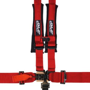 5.2 Harness with Shoulder Straps Sewn to Lap, Red