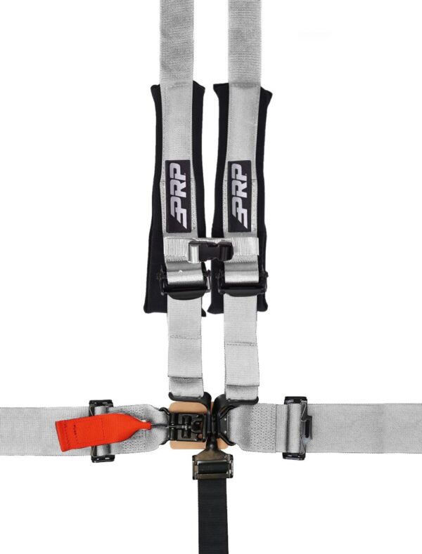 5.2 Harness with Shoulder Straps Sewn to Lap, Silver