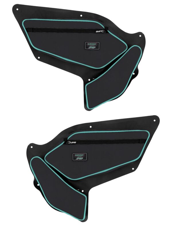 PRP SHRDYE97-238 PRP Shreddy Front Door Bags with Knee Pad for Polaris RZR PRO XP, PRO R, Turbo R