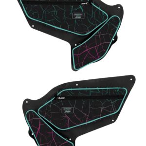 PRP SHRDYE97-314 PRP Shreddy Front Door Bags with Knee Pad for Polaris RZR PRO XP, PRO R, Turbo R