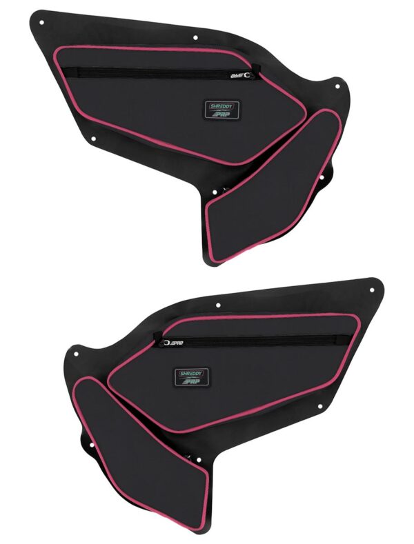 PRP SHRDYE97-R PRP Shreddy Front Door Bags with Knee Pad for Polaris RZR PRO XP, PRO R, Turbo R