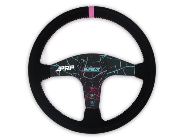 PRP SHRDYG255 PRP X Shreddy Cracked Steering Wheel, Flat