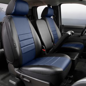 FIA SL69-11 BLUE SL60 Series - Leatherlite Simulated Leather Custom Fit Front Seat Cover- Blue