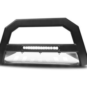 Armordillo 2004 Ford  F-150 AR Series Bull Bar W/LED - Matte Black W/Aluminum Skid Plate