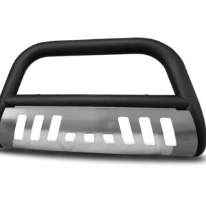 Armordillo 1992-1999 Chevy Suburban Bull Bar Matte Black W/Aluminum Skid Plate Bull Guard - W/Skid Plate