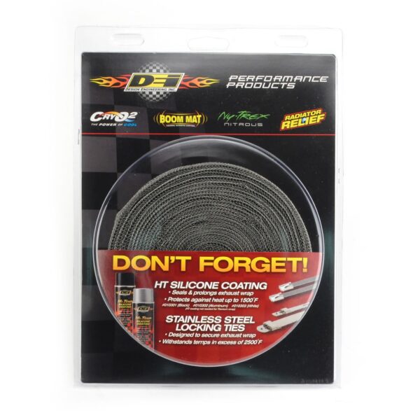 DEI 10078 Black EXO Series Exhaust Wrap 1.5" x 20' 010078