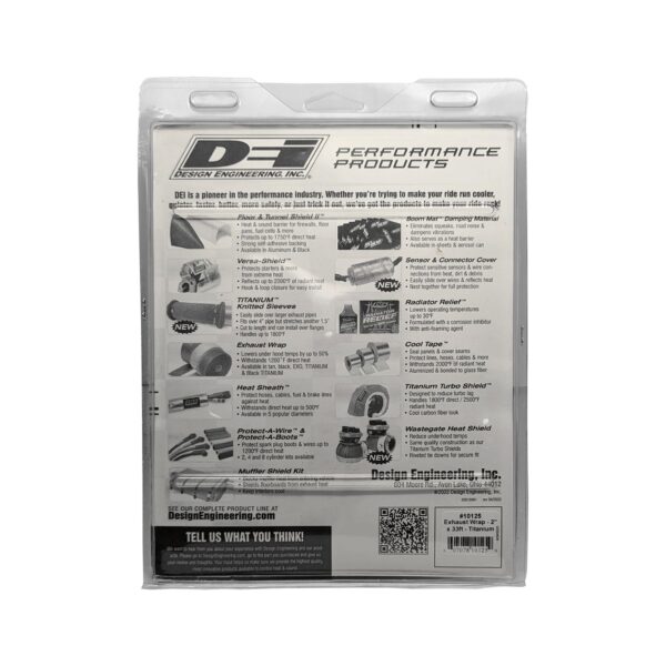 DEI 10125 Titanium Exhaust Wrap 2" x 33' 010125