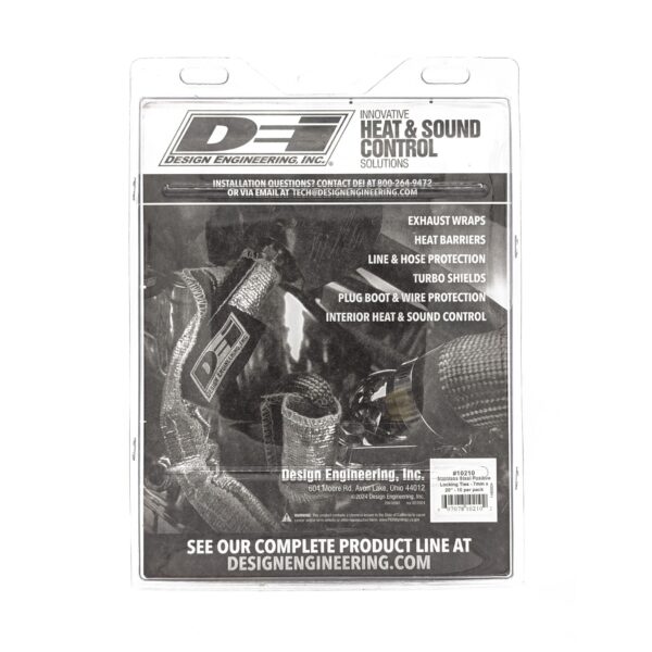 DEI 10210 Stainless-Steel Positive Locking Ties 7mm x 20" (10-Pack) 010210