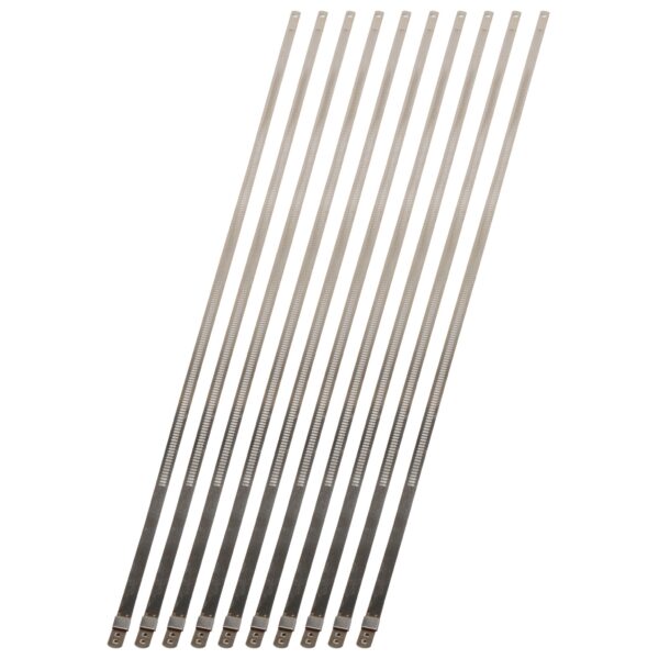 DEI 10210 Stainless-Steel Positive Locking Ties 7mm x 20" (10-Pack) 010210