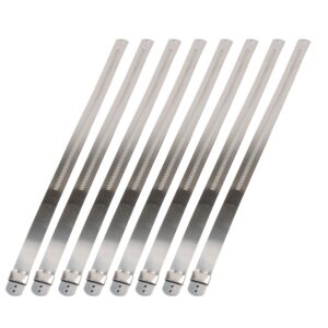 DEI 10211 Stainless-Steel Positive Locking Ties 12mm x 9" (8-Pack) 010211