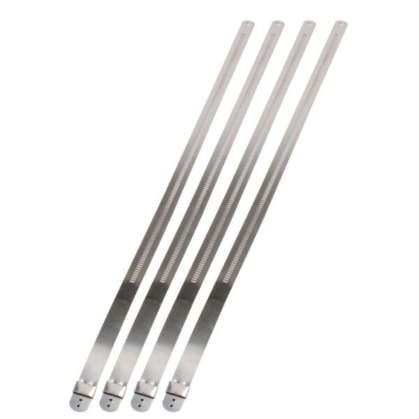DEI 10212 Stainless-Steel Positive Locking Ties 12mm x 14" (4-Pack) 010212
