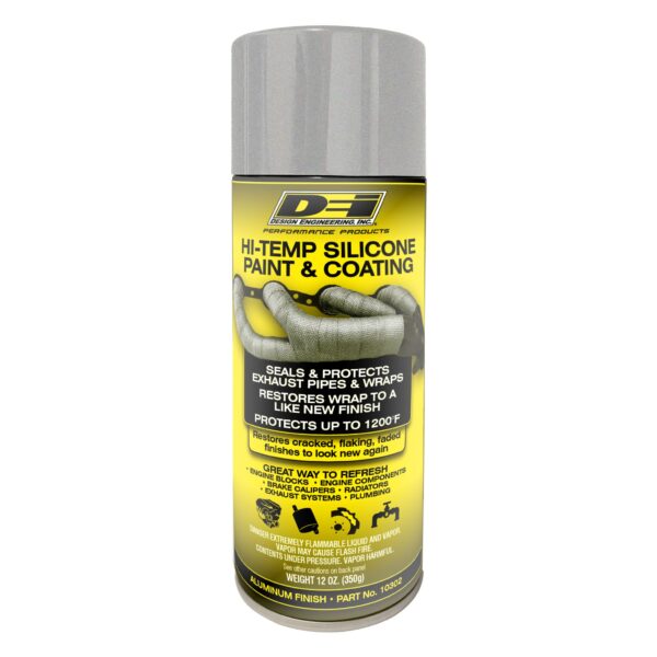 DEI 10302 Hi-Temp Silicone Coating Spray Aluminum 010302