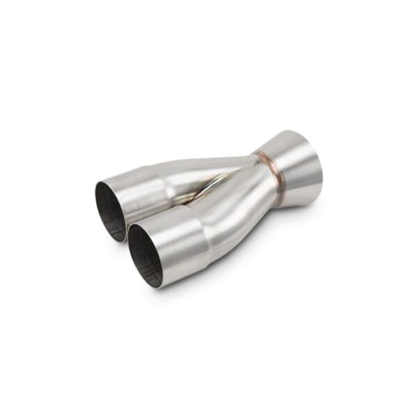 2-1 Merge Collector, 2.5" Inlet I.D. x 3.5" Outlet O.D., 8.60" Overall Length