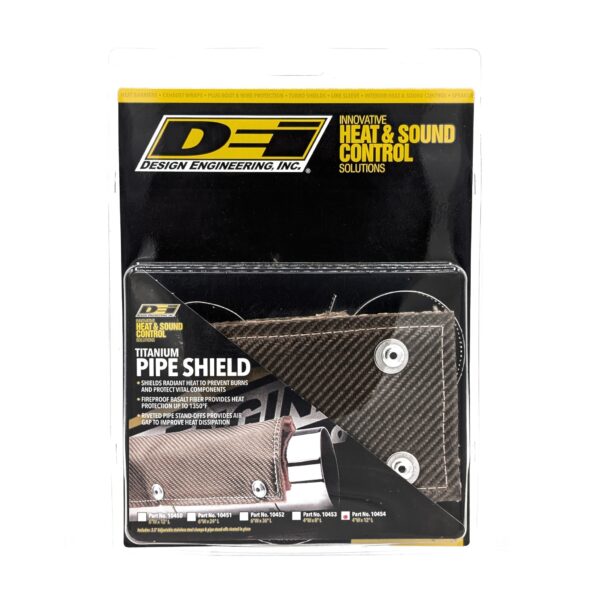 DEI 10454 Titanium Pipe Shield  4 in. x 12 in. 010454