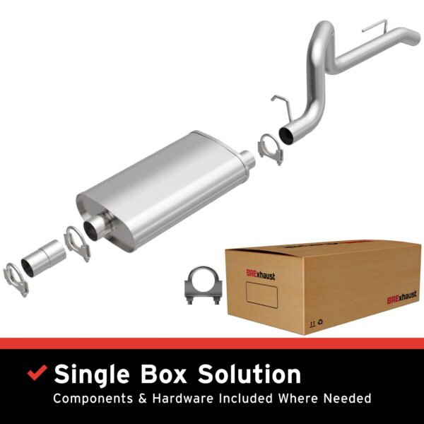 BRExhaust 1987-1992 Jeep Wrangler Direct-Fit Replacement Exhaust System