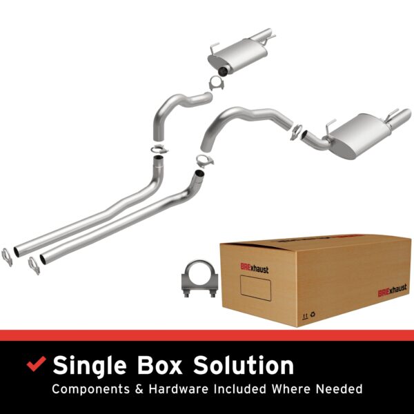 BRExhaust 2005-2009 Ford Mustang 4.6L Direct-Fit Replacement Exhaust System