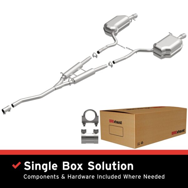 BRExhaust 2002-2005 Audi Direct-Fit Replacement Exhaust System