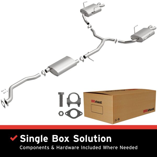 BRExhaust 2009-2012 GMC Acadia 3.6L Direct-Fit Replacement Exhaust System