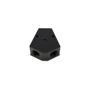 Y-Block Adapter with 1/8" NPT Port, Single Size: 3/8" NPT, Dual Size: 3/8" NPT