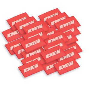 DEI 10821 Spark Plug Wire / Boot Shrink Tubes 12mm x 1.5" Red 010821